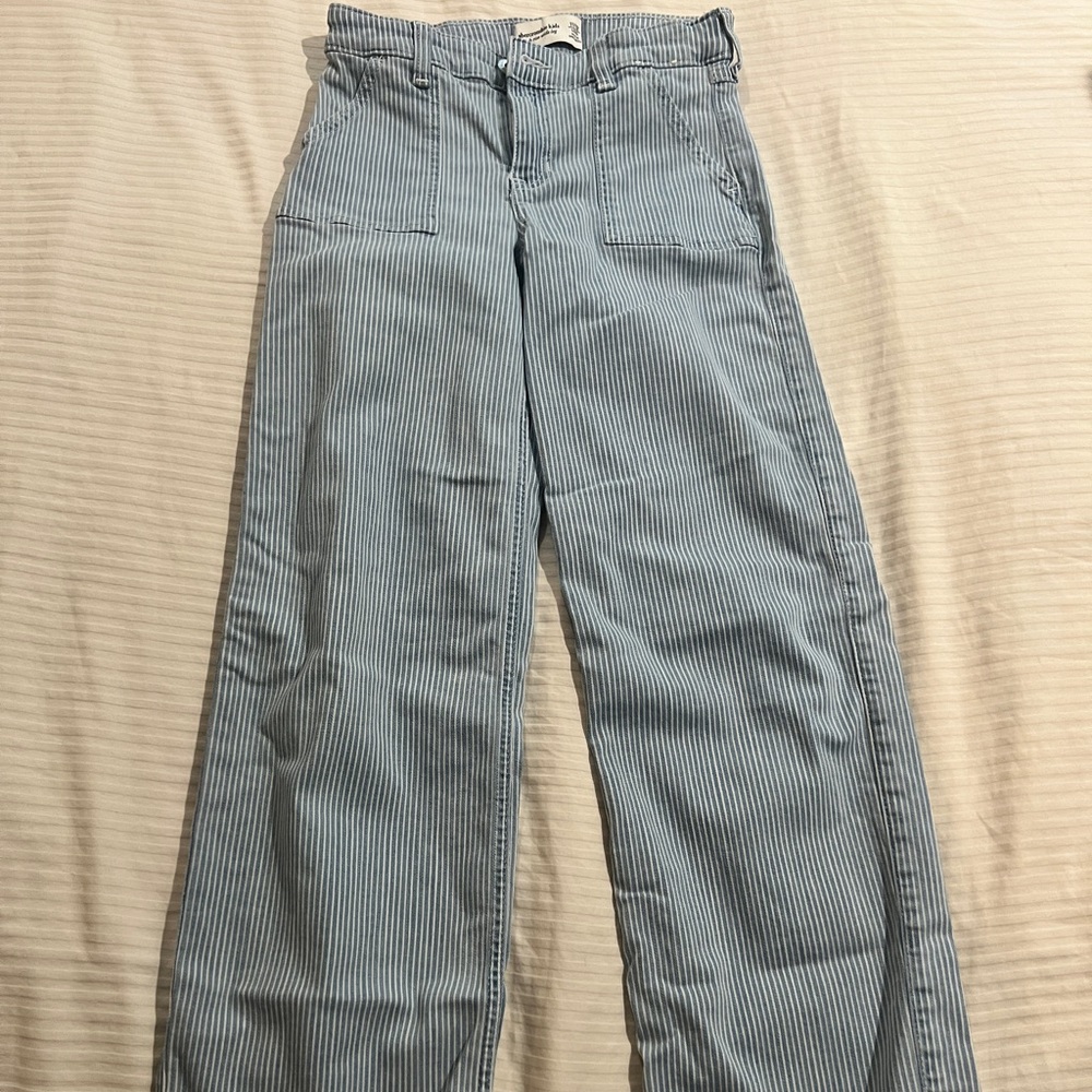 Abercrombie Kids Blue Striped Jeans